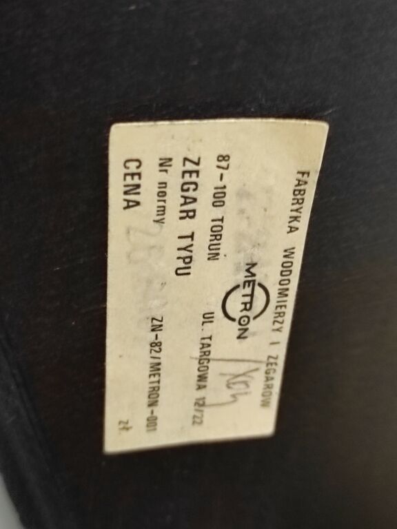 zegar-metron-nakrecany-drewniany-okazja-stan-nie-wymaga-renowacji