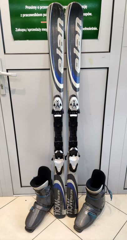 NARTY ZJAZDOWE ELAN 152CM FLOW 4,1+BUTY SALOMON40