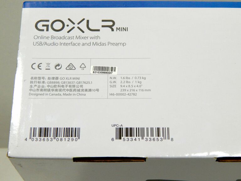 MIKSER-TC HELICON GO XLR MINI-DO TRANSMISJI ONLIN