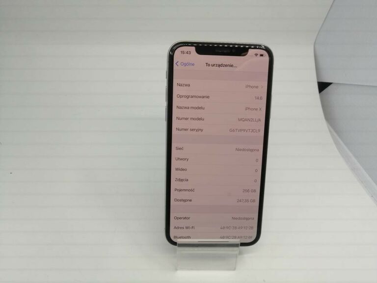 TELEFON IPHONE X , 256GB, ŁAD