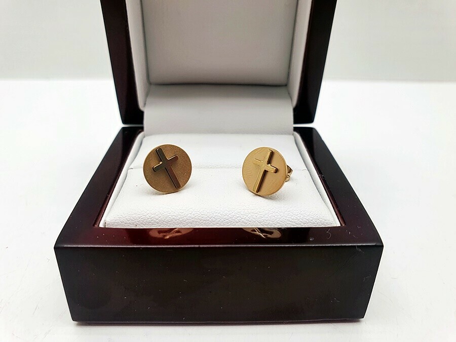 kolczyki-stal-chirurgiczna-krzyzyki-zloty-kolor-strzegomska-200-wroclaw
