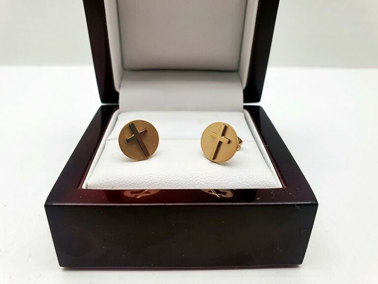 kolczyki-stal-chirurgiczna-krzyzyki-zloty-kolor-strzegomska-200-wroclaw