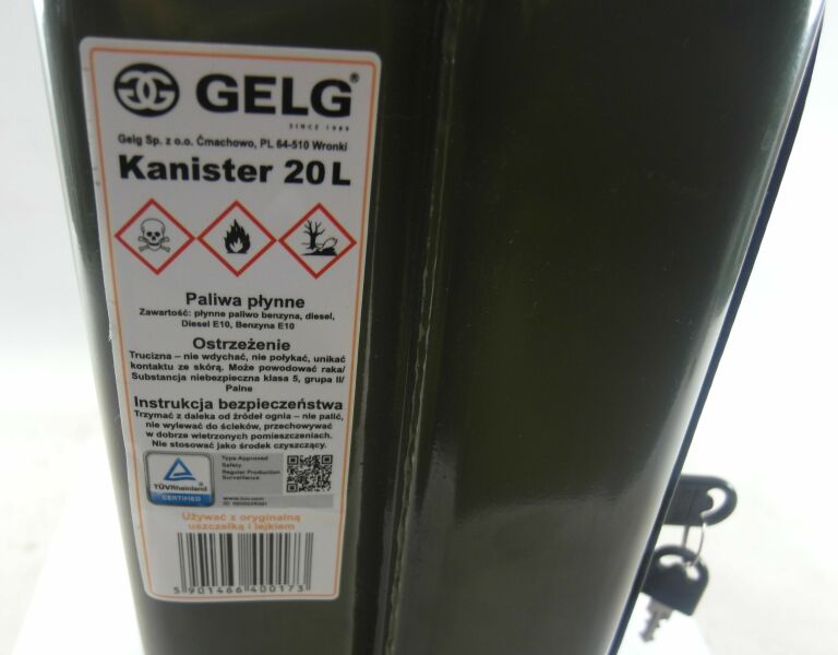 KANISTER NA ALKOHOL 20L GELG