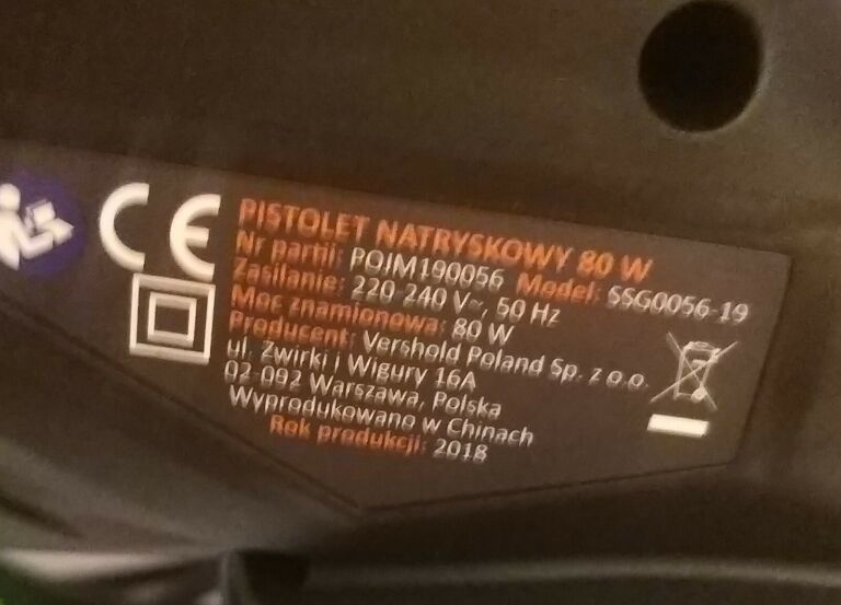 PISTOLET DO MALOWANIA NITEOTOLS