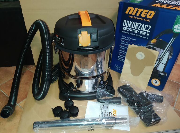 ODKURZACZ WARSZTATOWY NITEO 1300W 220 V 20L