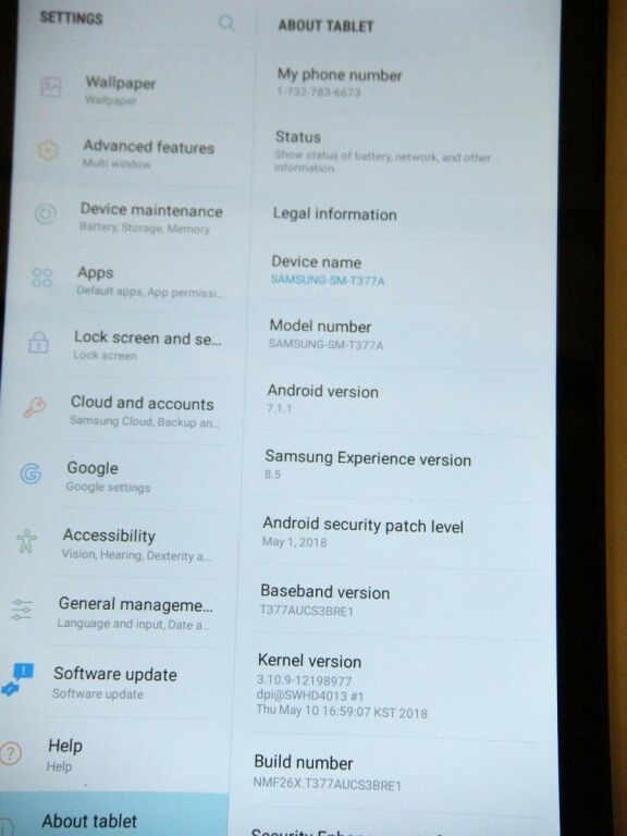 TABLET SAMSUNG GALAXY TAB E