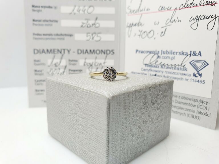 wyjatkowy-zloty-pierscionek-144g-pr585-brylant-14ct-andrzeja-10-katowice