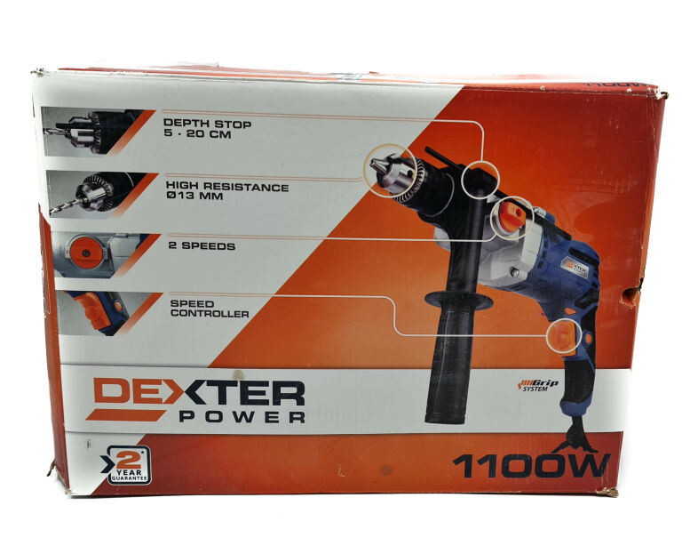 wiertarka-udarowa-dexter-pc1100did-1100w-stan-uzywany