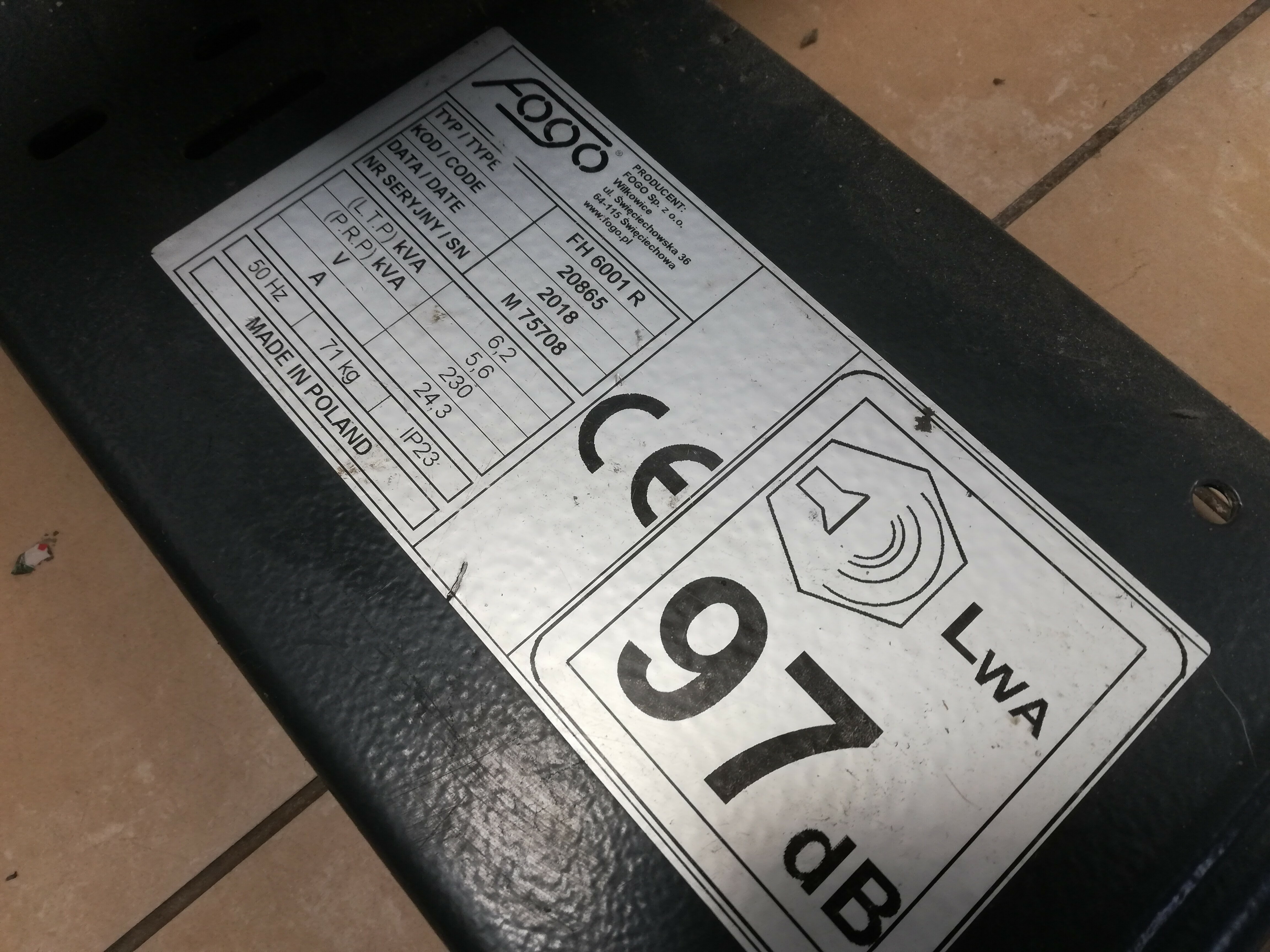 agregat-fogo-fh-6001-r-at-odbior-osobisty-marka-fogo