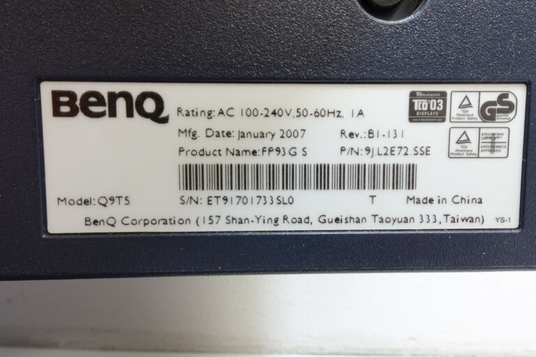 MONITOR BENQ Q9T5 19"@@POLECAM@@