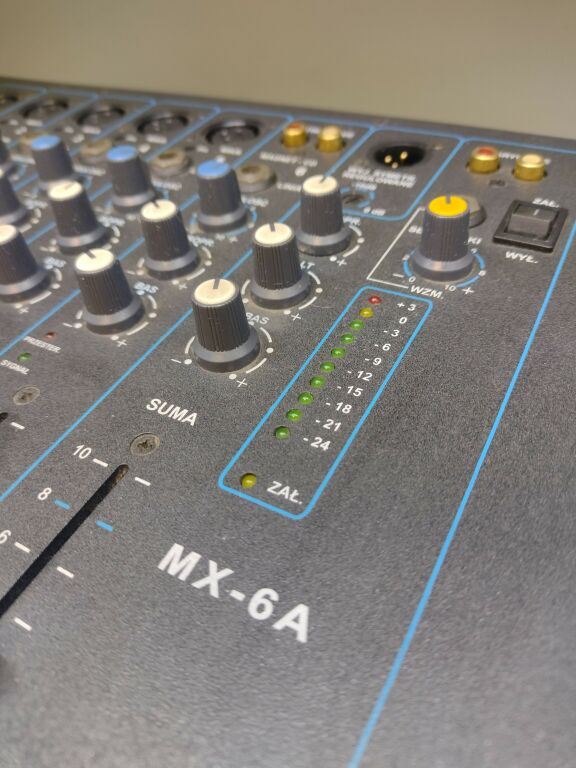 RDUCH MX-6A MIKSER AKUSTYCZNY NA 5 MIKROFONÓW
