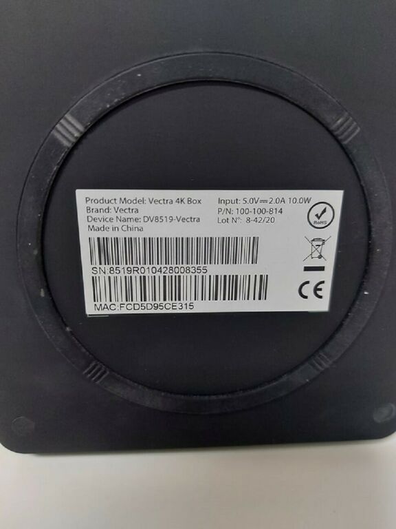 DEKODER ANDROID VECTRA 4K BOX