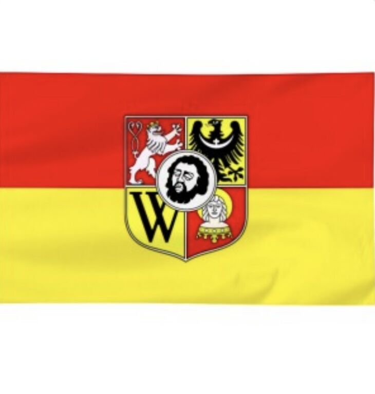 FLAGA HERB WROCŁAW 110CMX72CM