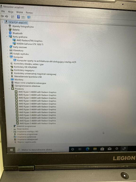 LENOVO LEGION 5 AMD 16GB 512GB 16GB GTX 1650TI
