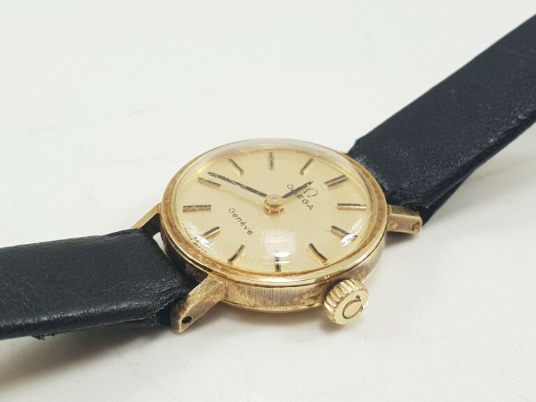 PIĘKNY ZŁOTY ZEGAREK OMEGA DAMSKI 14K 585 VINTAGE
