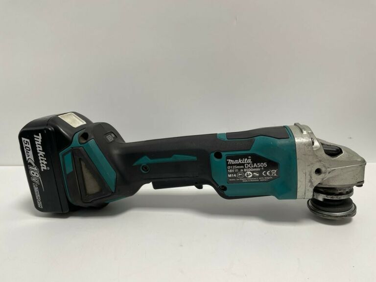 SZLIFIERKA MAKITA DGA505+AKUMULATOR 5.0 AH BL1850