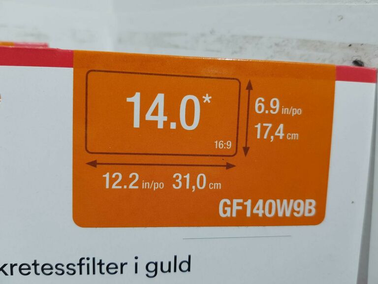 FILTR PRYWATYZUJĄCY 3M (GF140W9B ) DO LAPTOPÓW 14