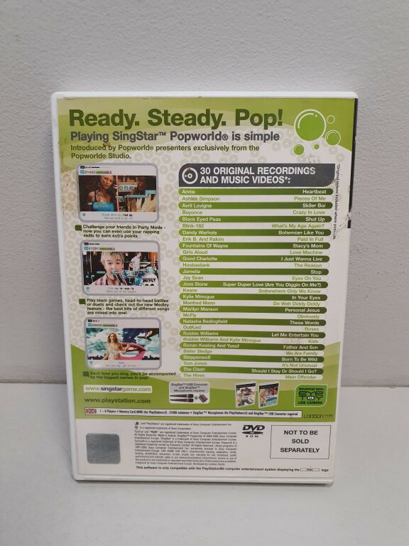 GRA PS2 SINGSTAR POPWORLD