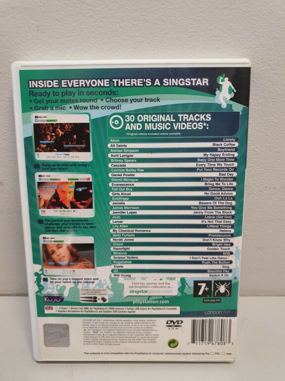 PS2 SINGSTAR POP HITS