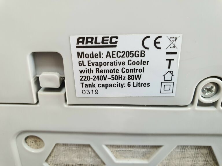 KLIMATYZATOR PRZENOŚNY ARLEC AEC205GB 80W 6L