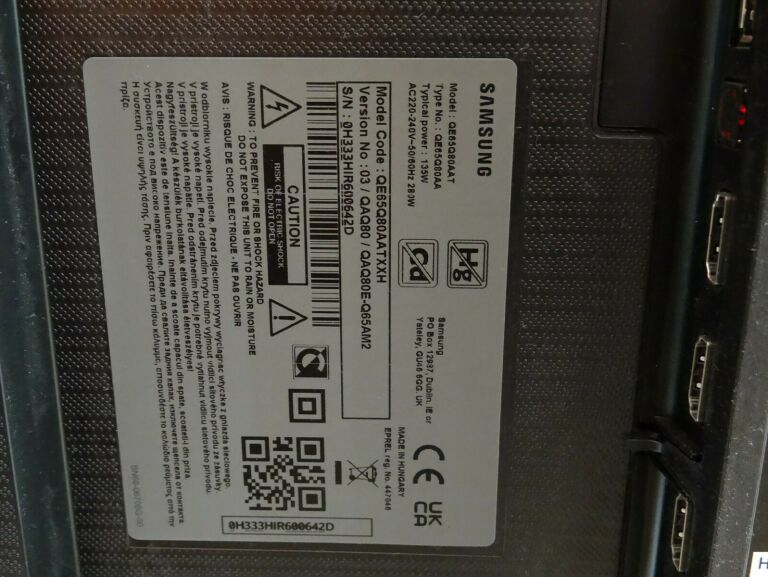 TV QLED SAMSUNG QE65Q80AAT 65 CALI 4K UHD GWAR