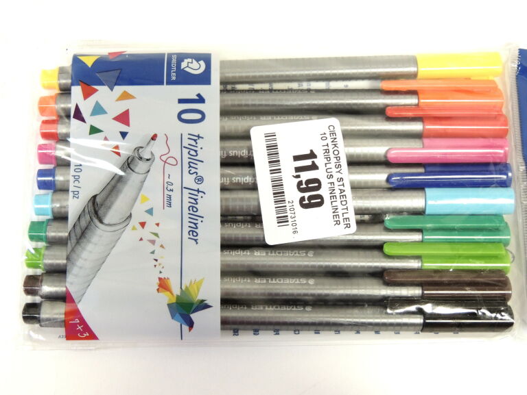 CIENKOPISY STAEDTLER 10 TRIPLUS FINELINER 0.3MM