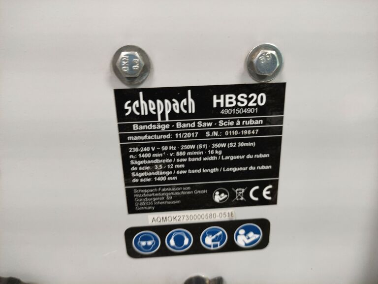 PIŁA TAŚMOWA SCHEPPACH HBS20 *OKAZJA*