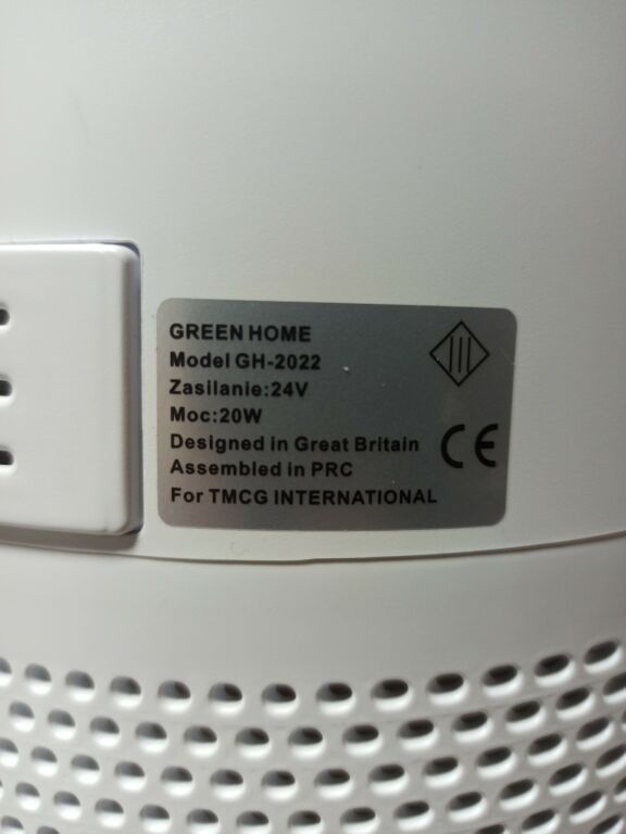 OCZYSZCZACZ POWIETRZA GREEN HOME GH-2022 JAK NOWY