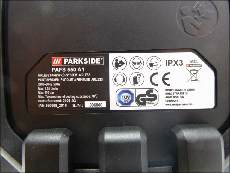 SYSTEM NATRYSKOWY PARKSIDE PAFS 550 A1 STAN IDEAŁ