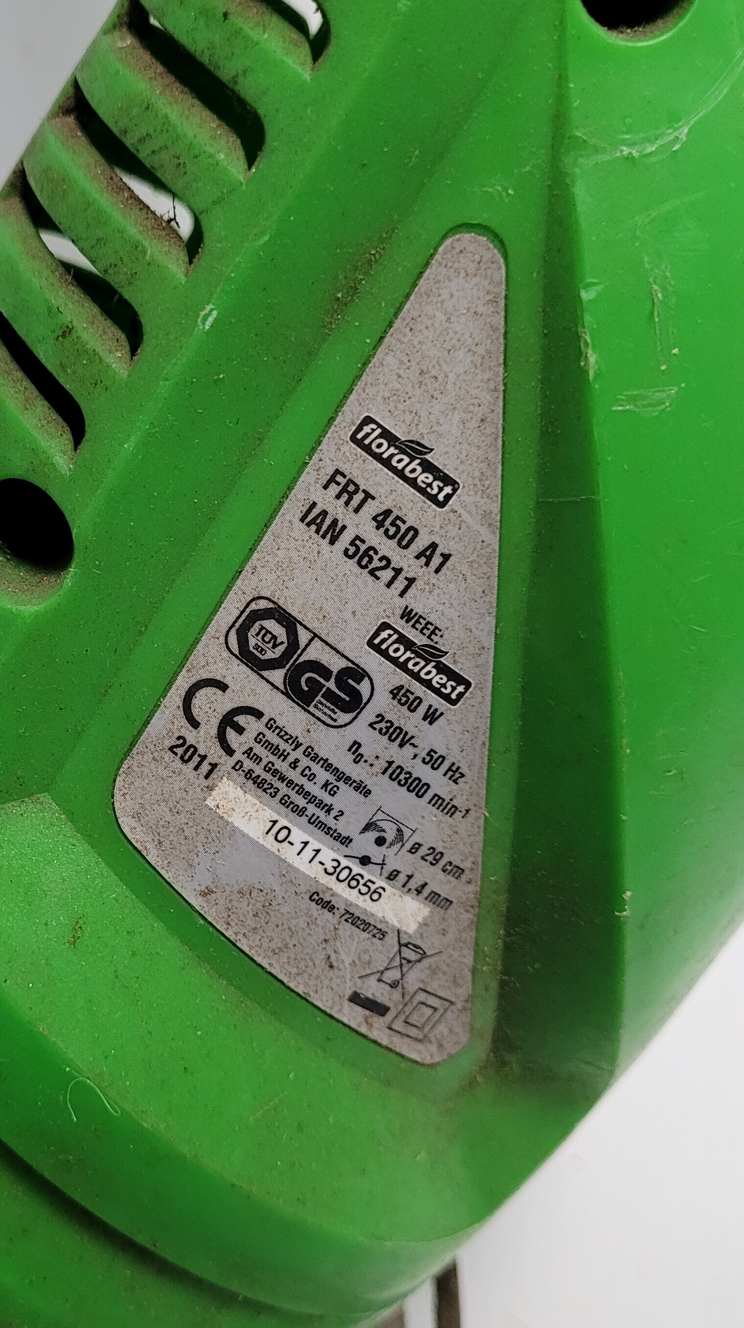 podkaszarka-florabest-frt-450-a1-okazja-zasilanie-elektryczne