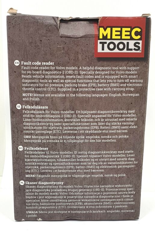 SKANER DIAGNOSTYCZNY MEEC TOOLS OBD-II VOLVO
