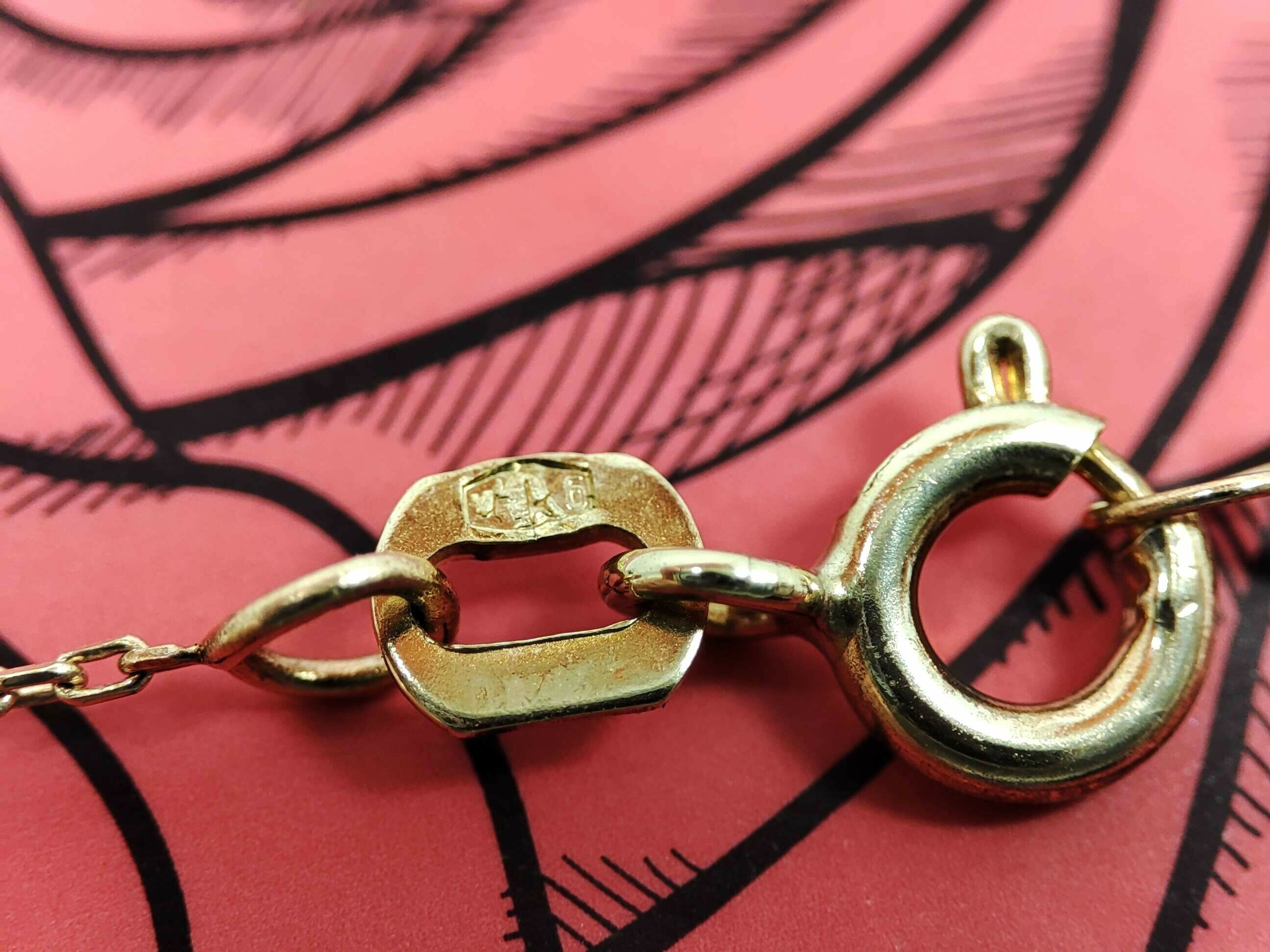 nowa-zlota-bransoletka-czarn-zlot-kuleczki-krzyzyk-dlugosc-calkowita-1900