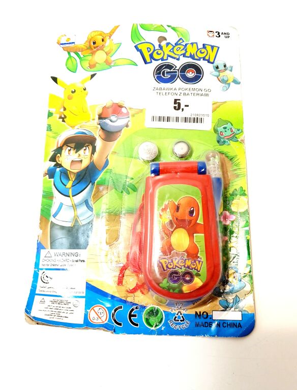 ZABAWKA POKEMON GO TELEFON Z BATERIAMI