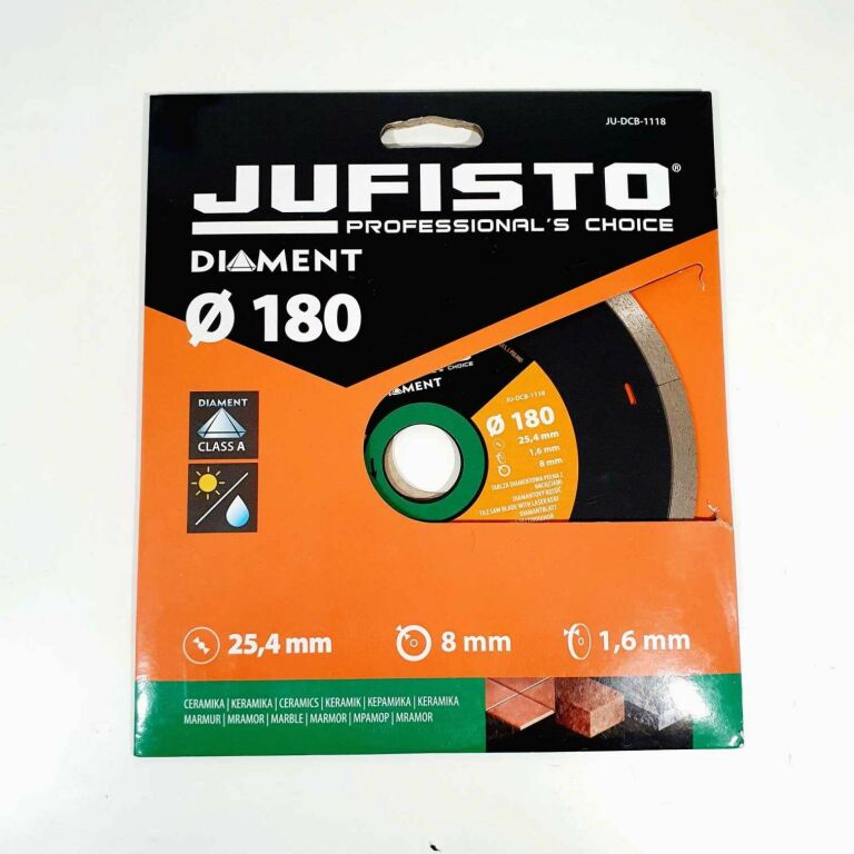 TARCZA DIAMENTOWA 180X1,2X25,4 JUFISTO