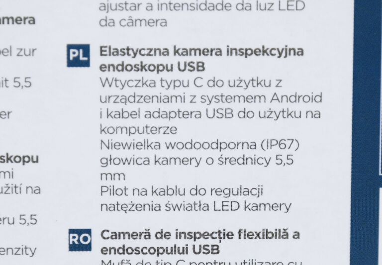 GEMBIRD ELASTYCZNA KAMERA INSPEKCYJNA USB ENDOSKO