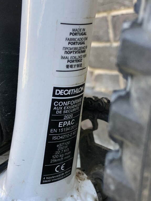 ELEKTRYCZNY ROCKRIDER MTB E-ST 100 KOŁA 27,5 / S