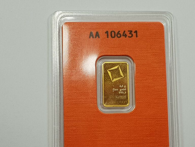 ZŁOTA SZTABKA VALCAMBI 2,5G 999 AA106431
