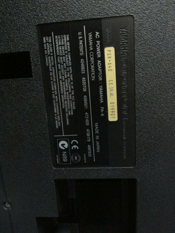 KEYBOARD YAMAHA PSR 640