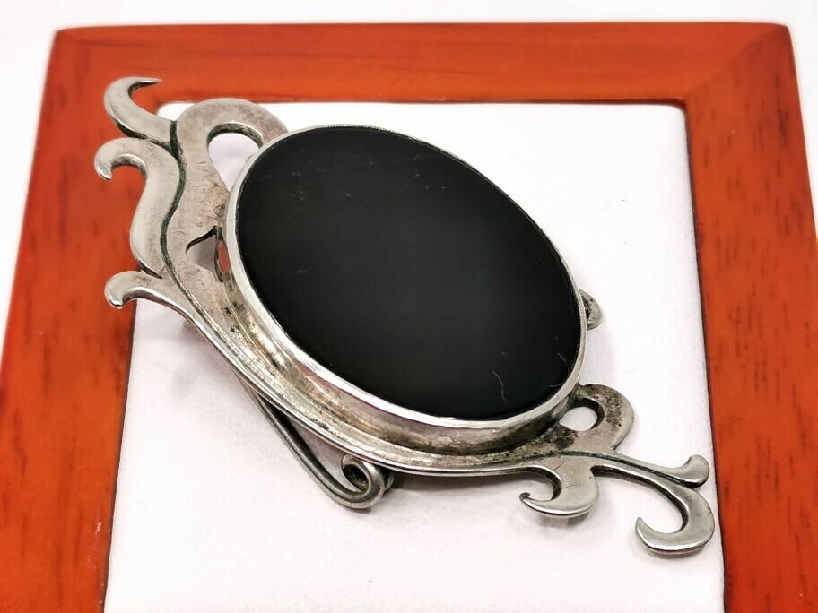 piekna-broszka-warmet-agat-klodzko-kamien-onyks-stan-uzywany