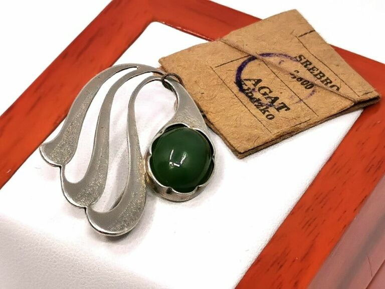 warmet-broszka-jadeit-agat-klodzko-oryg-metka-marka-inna-marka