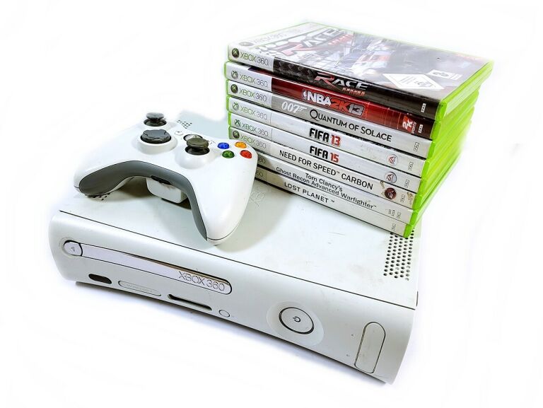 xbox-360-fat-20-gb-8-gier-pad-stan-uzywany