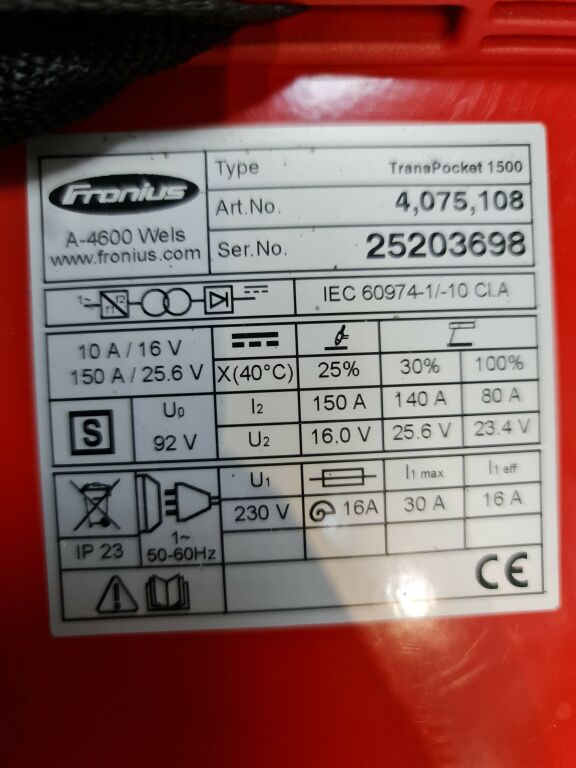 SPAWARKA FRONIUS TRANSPOCKET 1500