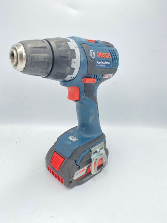 WKRĘTARKA BOSCH GSR 18 V-EC 2X BATERIA ŁADOWARKA