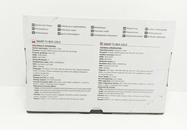 SMART TV BOX GOLD SAVIO