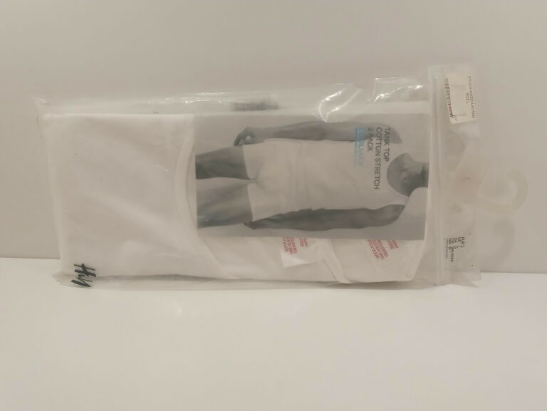 PODKOSZULKI H&M 2 PACK BIAŁE ROZMIAR L