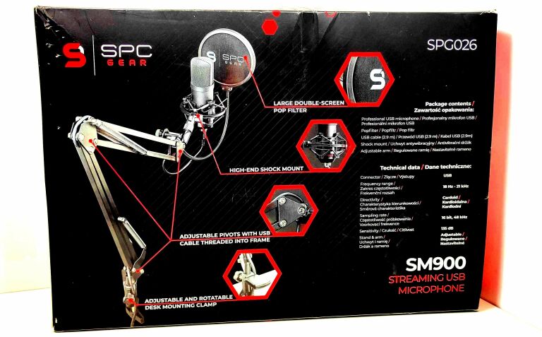 MIKROFON STREAMOWY SPC GEAR SM900 (SPG026) USB