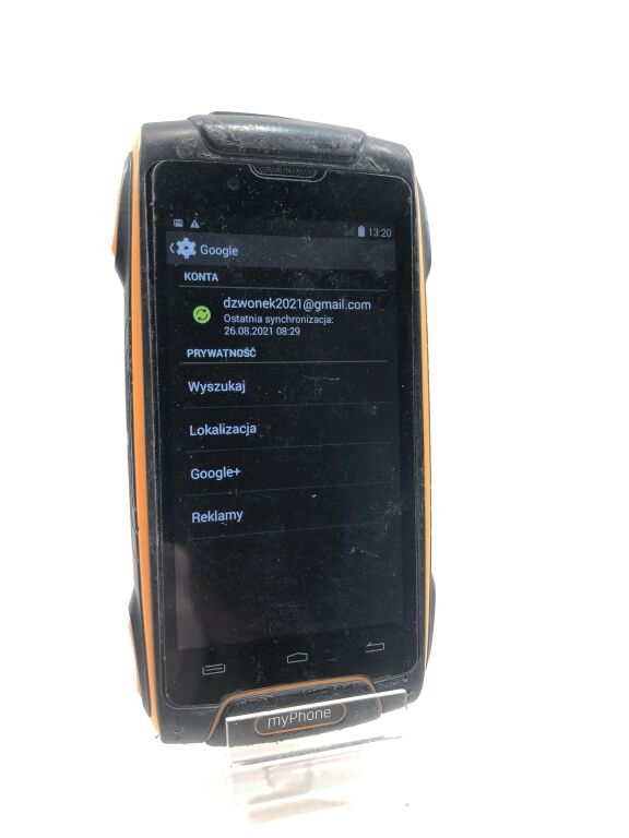 MYPHONE HAMMER AXE 3G KONTO GOOGLE