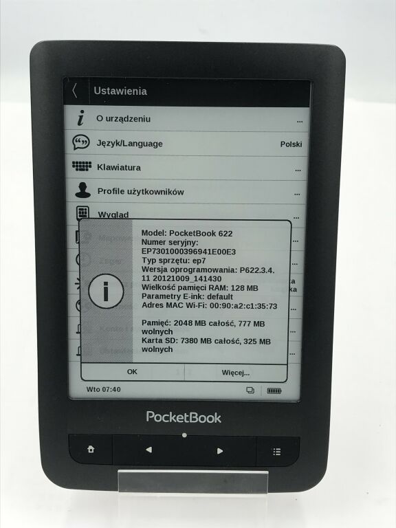 CZYTNIK EBOOK POCKETBOOK 622.