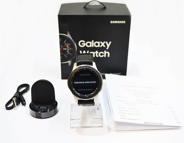 SAMSUNG GALAXY WATCH 46MM SILVER (R800) PUD ŁAD