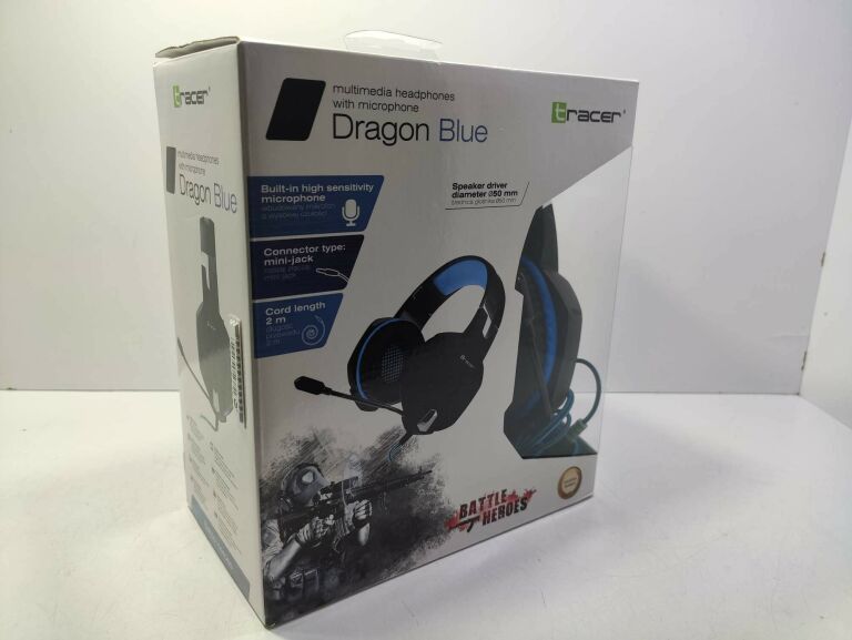 SŁUCHAWKI TRACER DRAGON BLUE